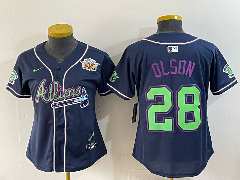 Youth 2026 Atlanta Braves #28 Olson blue Game Nike MLB Jersey 07272